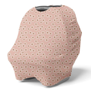 Coccoli Multi-Use Car Seat Cover Coral Pink Sunflower - DISCONTINUED