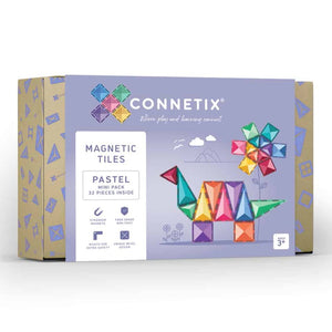 Connetix 32-Piece Magnetic Tiles Mini Pack - Pastel Default Title