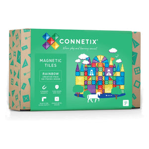 Connetix 100-Piece Magnetic Tiles Creative Pack - Rainbow Default Title