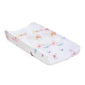 Oilo Cotton Jersey Change Pad Cover Butterfly