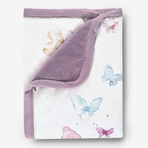 Oilo Cotton Jersey Plush Cuddle Blanket Butterfly