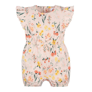 Gerber Childrenswear Comfy Stretch Romper - Wildflower (0-3 Months) Default Title