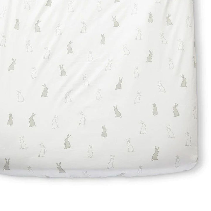 Pehr Organic Cotton Crib Sheet Bunny Hop