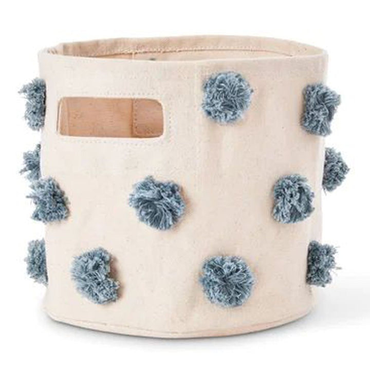 Pehr Pom Pom Basket Mini (8 x 7 inch) Deep Sea