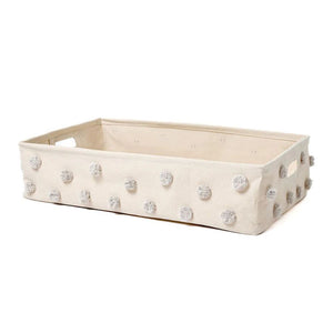 Pehr Pom Pom Hideaway Large Basket - Grey Default Title