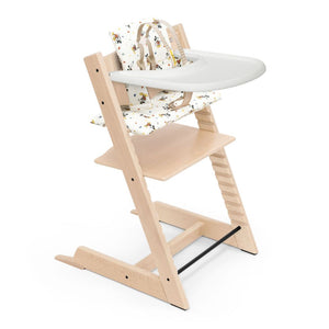 Stokke | Disney Collection Tripp Trapp High Chair and Cushion with Stokke Tray Natural with Mickey Celebration Cushion (Discontinued)