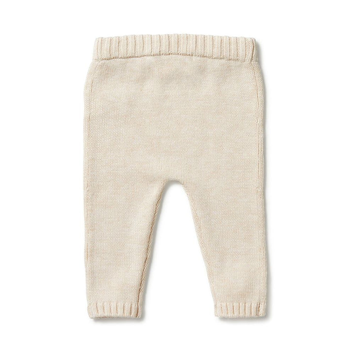 Wilson+Frenchy Knitted Leggings - Sand Melange (0-3 Months, 4-6 Kg)