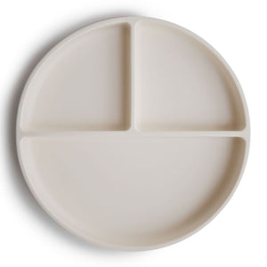 Mushie Silicone Suction Plate Ivory