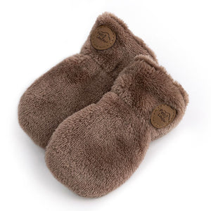 Petit Coulou Baby Winter Mittens Mocha (Discontinued) 0-6 Months