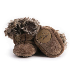 Petit Coulou Baby Winter Booties Mocha (Discontinued) 0-6 Months