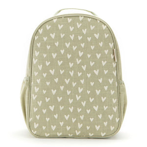 So Young Toddler Backpack Little Hearts Sage