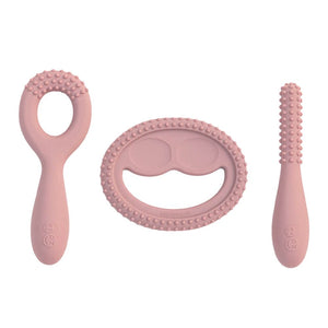 EzPz 3-Piece Oral Development Tools Set - Blush Default Title