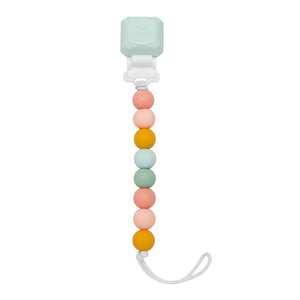 Loulou Lollipop Lolli Gem Pacifier Clip Pastel Rainbow (Discontinued)