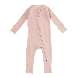 Loulou Lollipop TENCEL and Organic Cotton Blend Waffle Sleeper Blush Pink (Discontinued) 0-3 Months (7-12 lbs) Fall Winter 2023