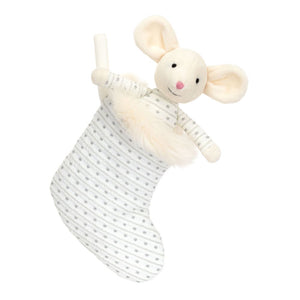 Jellycat Shimmer Stocking Plush Toy - Mouse (Small, 8 inch) Default Title