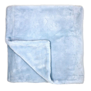 Amor Bebe Sculpted Fleece Blanket Blue Stars