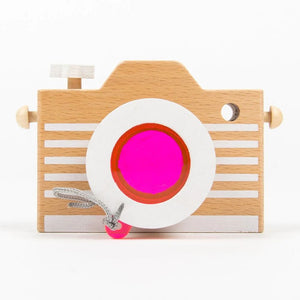 Kiko&gg Kaleidoscope Camera Wooden Toy Pink