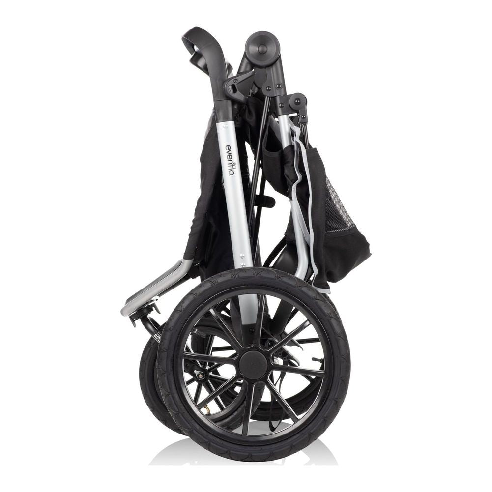 Evenflo Victory Plus Jogging Travel System with LiteMax Infant Car Seat Gray Scale Dear Born Baby