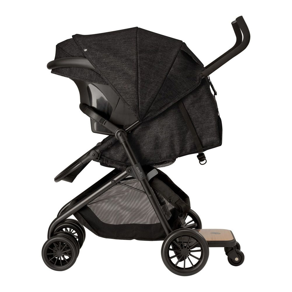 Evenflo stroller with ride board clearance