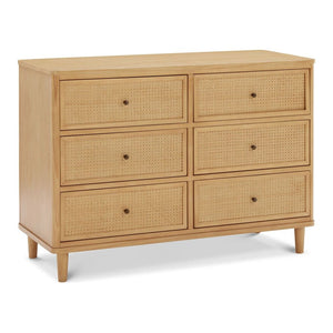 Namesake Marin with Cane 6-Drawer Dresser Honey and Honey Cane