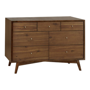 Babyletto Palma 7-Drawer Double Dresser - Natural Walnut Default Title