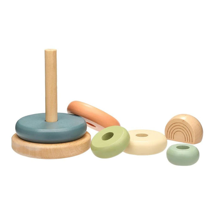 Pearhead Wooden Stacking Toy Tower