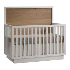 Natart Como Naturale 5-in-1 Convertible Crib - White/Natural Oak Default Title