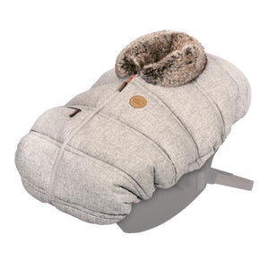 Petit Coulou Winter Cover for Infant Car Seats - Selenite Wool Wolf (84146) (Open Box) Default Title