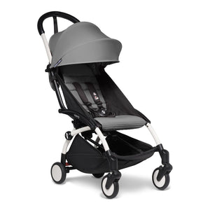 Stokke YOYO2 6+ Stroller - Grey on White Frame (84461) (Open Box) Default Title