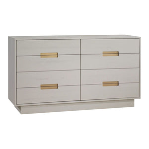 Natart Como 8-Drawer 52 inch Double Dresser Dove