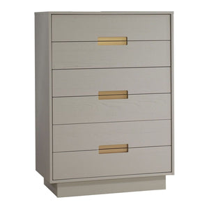 Natart Como 6-Drawer Tall Chest Dove