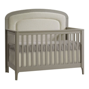 Natart Signature Series Palo Convertible Crib with Upholstered Panel Dove