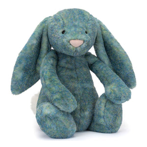 Jellycat 25th Anniversary Bashful Luxe Bunny Plush Toy- Azure (Huge, 21 inch) Default Title