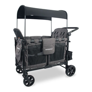 Wonderfold W4 Elite 4-Seat Stroller Wagon Charcoal Gray