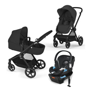 CYBEX EOS and Aton 2 with SensorSafe 5-in-1 Travel System - Moon Black/Lavastone Black Default Title