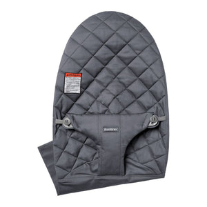 BabyBjorn Fabric Seat for Bouncer Bliss - Classic Cotton Quilt, Anthracite (85307) (Open Box) Default Title