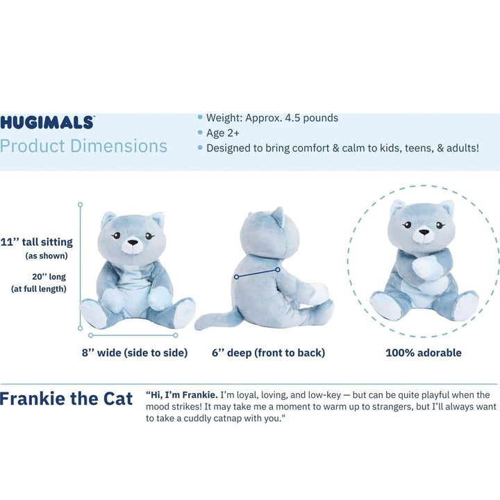 Hugimals Weighted Plush Toy - Frankie the Cat