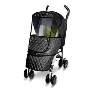 Manito Castle Alpha Quilted Stroller Weather Shield - Black (85544) (Open Box) Default Title