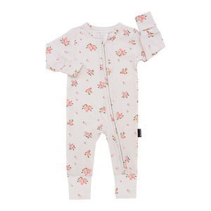 Belan.J Footless Sleeper with Fold-over Cuffs Blushing Blossom 6-12 Months Spring Summer 2024