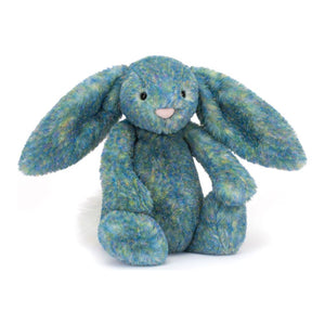 Jellycat 25th Anniverasry Bashful Luxe Bunny Plush Toy - Azure (Medium, 12 inch) Default Title