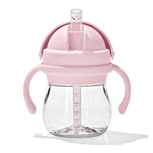 OXO Tot Transitions Straw Sippy Cup with Removable Handles (6 oz) Blossom