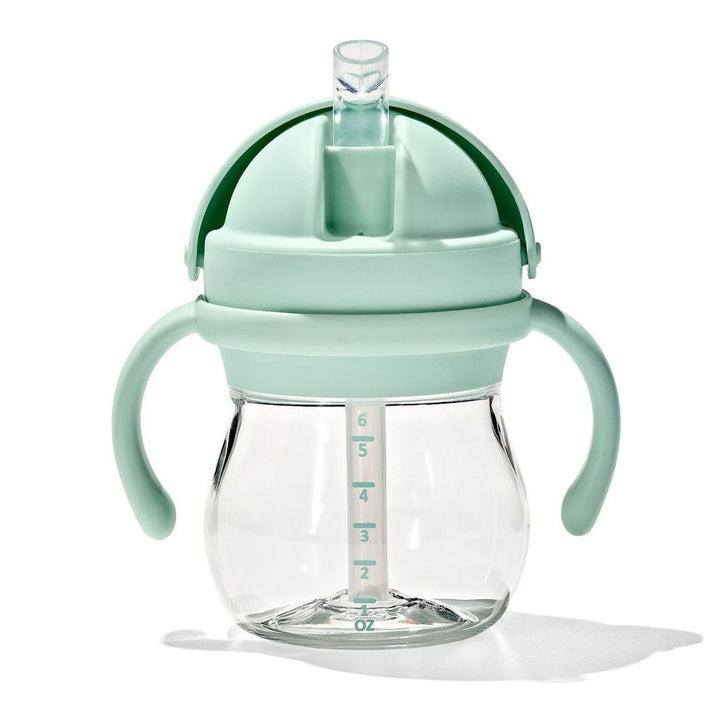 OXO Tot Transitions Straw Sippy Cup with Removable Handles (6 oz) Opal