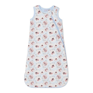 Coccoli Tencel Modal Sleepsack 0.5ToG Light Blue Peonies (Discontinued) 0-9 Months Spring Summer 2024