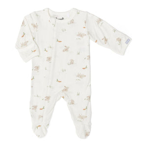 Coccoli Tencel Modal Zippered Footie Sleeper Rabbits (Discontinued) 12 Months (21-24 lbs) Spring Summer 2024