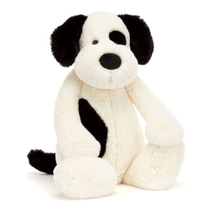 Jellycat Bashful Plush Toy - Black & Cream Puppy (Really Big, 25 inch) Default Title