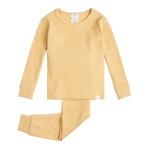 Petit Lem 2-Piece Modal Rib Pajama Set Canary 24 Months (25-28 lbs) Spring Summer 2024