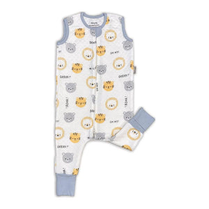 Silkberry Bamboo Early Walker Sleeping Sack (1.0 TOG) Lion Tiger & Bears 12-24 Months