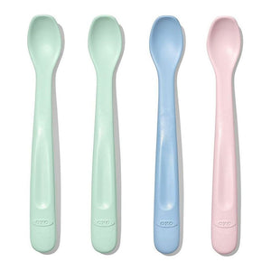 OXO Tot 4-Piece Silicone Feeding Spoon Set Default Title