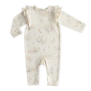 Pehr Organic Cotton Flutter Romper Flower Patch 0 - 3 months