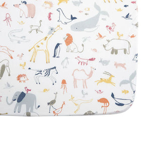 Pehr Organic Cotton Crib Sheet Into the Wild